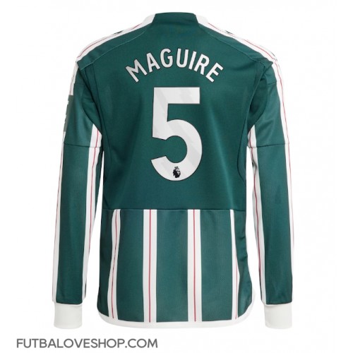 Dres Manchester United Harry Maguire #5 Preč 2023-24 Dlhy Rukáv